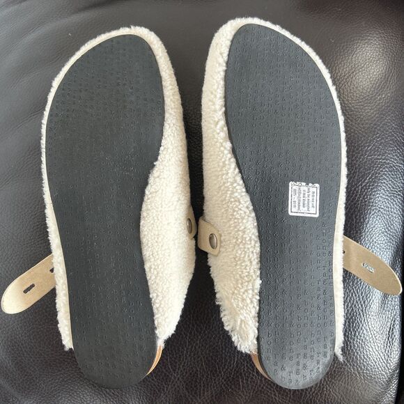 Rag & Bone Ansley Slide Shearling Shoe/Clog/Slide Antique White Size 10/40 - Picture 7 of 8